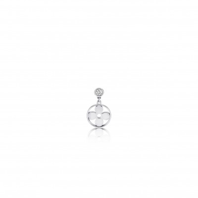 LOUIS VUITTON IDYLLE BLOSSOM EAR STUD, WHITE GOLD AND DIAMOND - PER UNIT Q96167